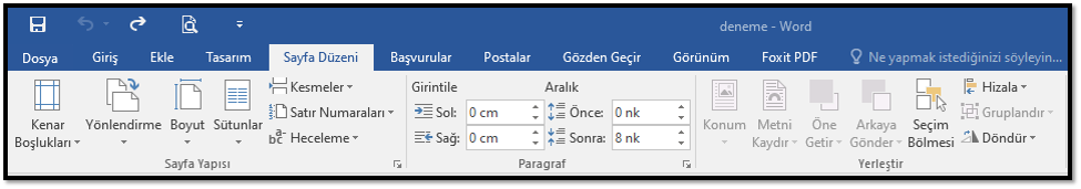 Belge Düzenleme Araçları